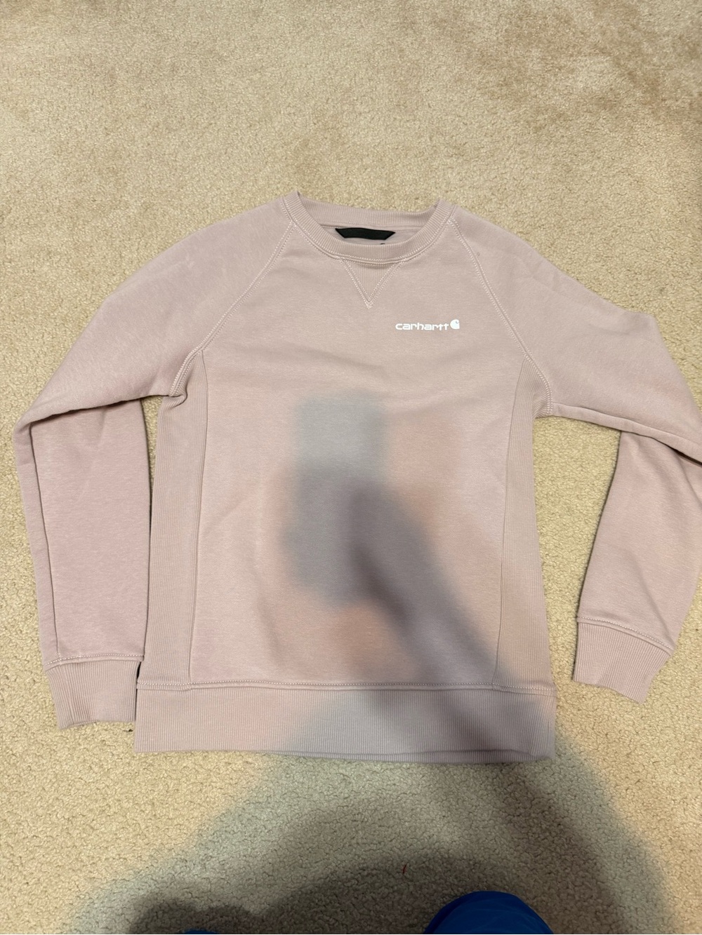 Carhartt Relaxed Fit Crewneck Sweatshirt in Light Pink